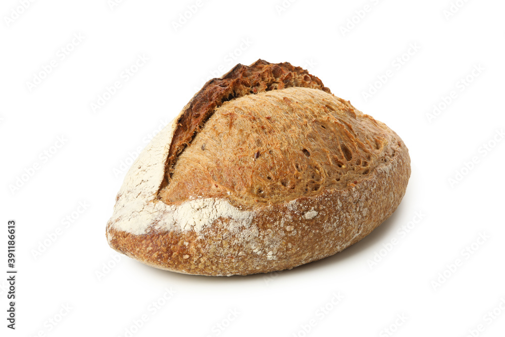 Fresh baked dark bread isolated on white background Fresh baked dark bread isolated on white background