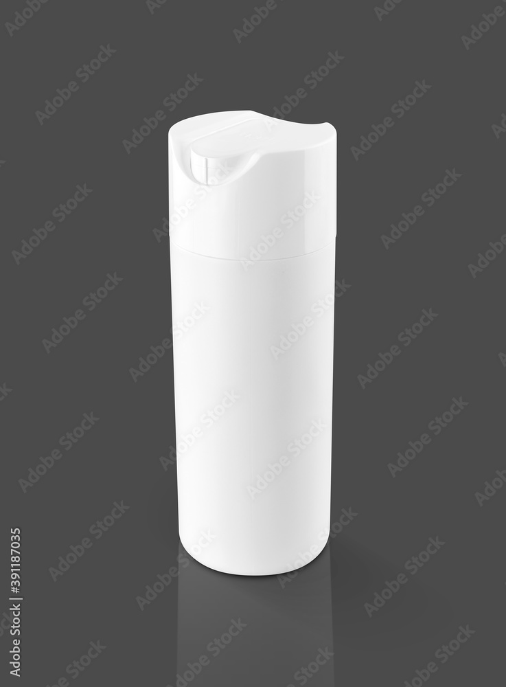 white plastic shampoo bottle for toiletry or sanitation product design mock-up white plastic shampoo bottle for toiletry or sanitation product design mock-up