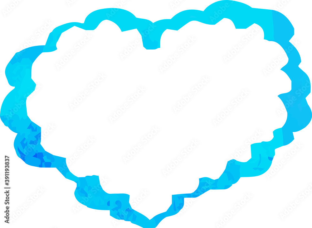 Cold Watercolor-like handwriting Cute heart Cold Watercolor-like handwriting Cute heart