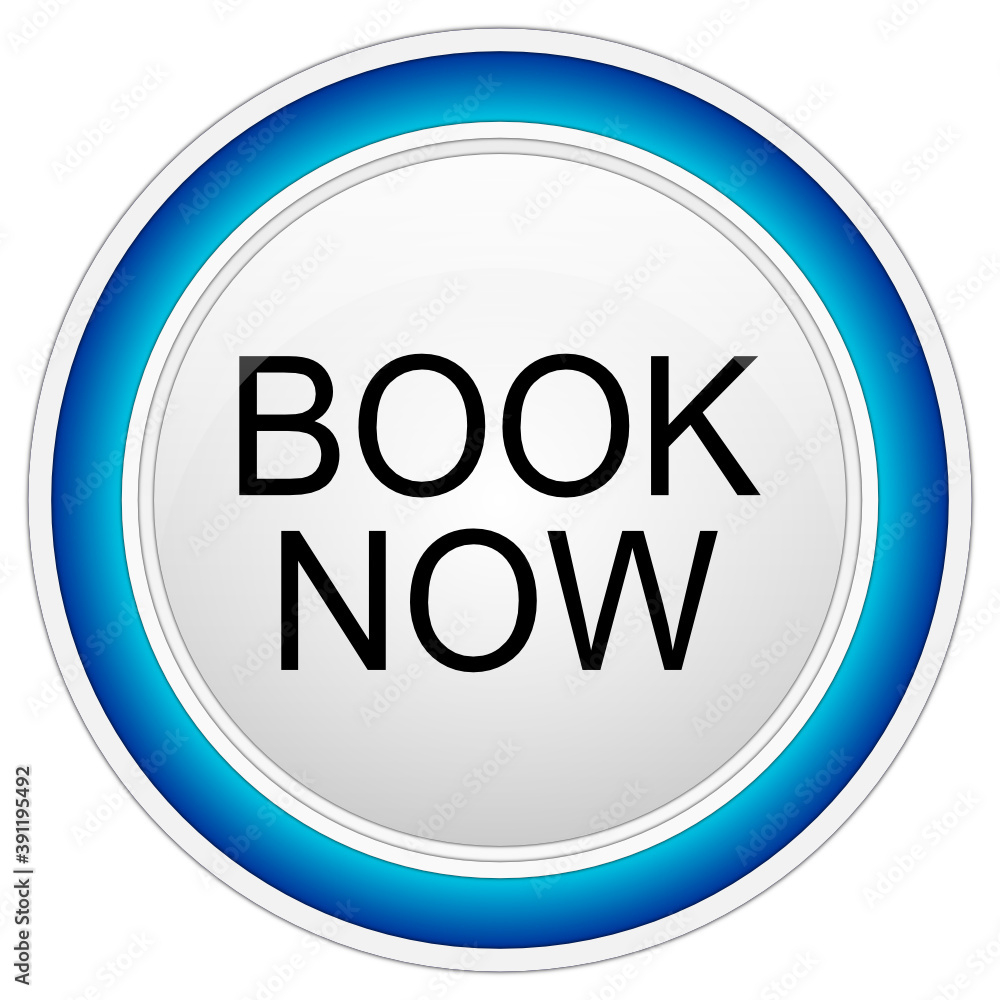 Book now Button on white background - illustration Book now Button on white background - illustration