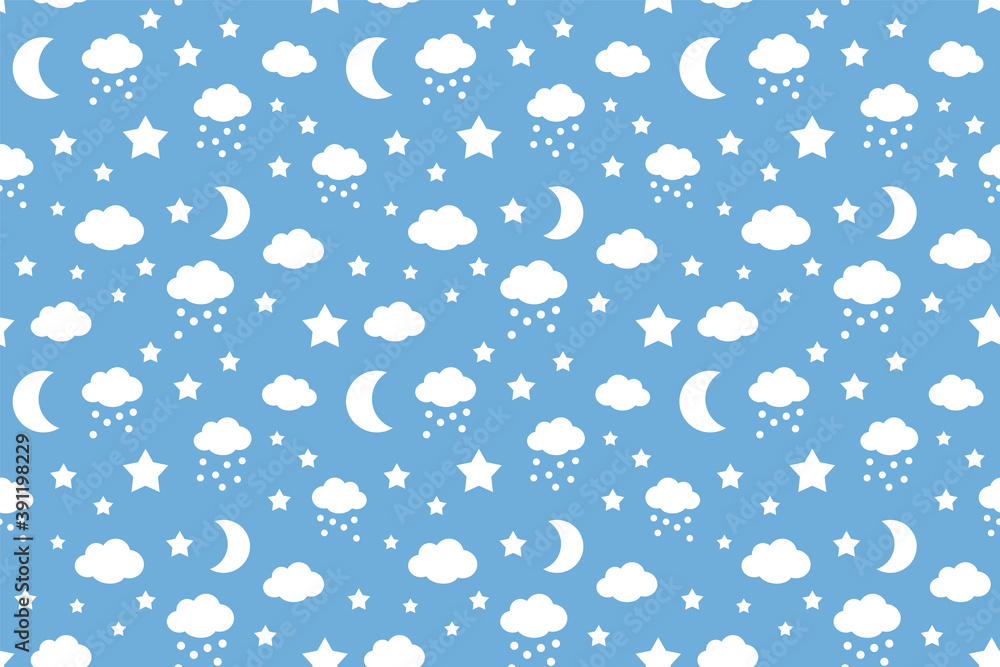 Classical Sky Pattern - Endless Vector Decoration Classical Sky Pattern - Endless Vector Decoration