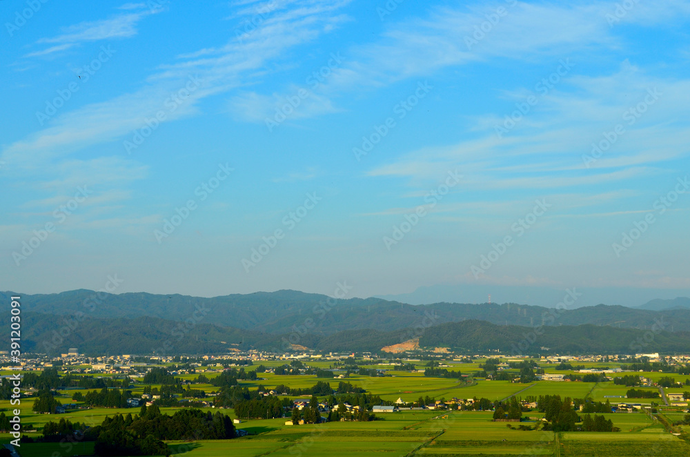 Obraz premium 田園散居集落