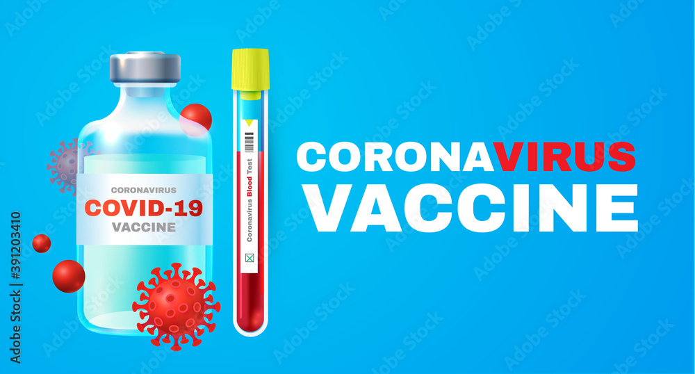 Coronavirus 2019-nCoV Vaccile. Stop Coronavirus design with realistic glossy medical syringe. Healthcare design Coronavirus 2019-nCoV Vaccile. Stop Coronavirus design with realistic glossy medical syringe. Healthcare design