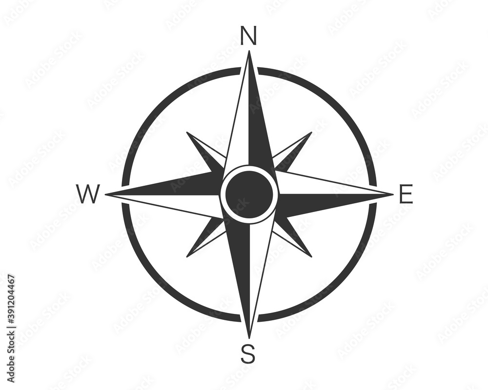 Compass icon illustration material / vector Compass icon illustration material / vector