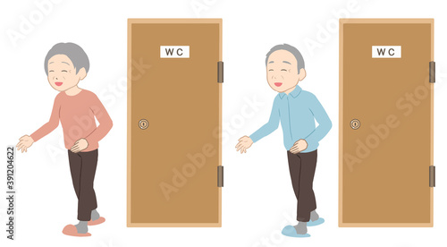 用を足してスッキリする　高齢者(線無し)