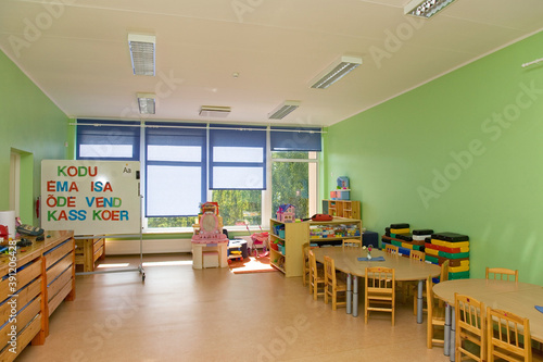 Empty Estonian Elementary Grade School