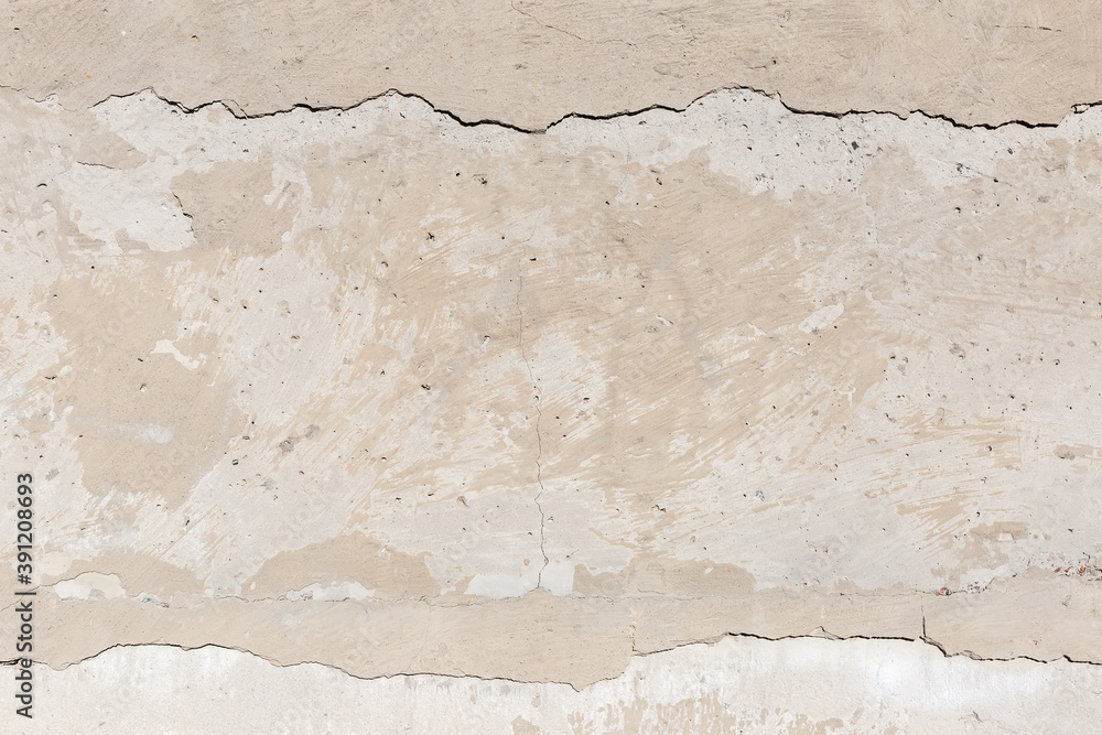 Old concrete wall with cracks and crumbling plaster, background Old concrete wall with cracks and crumbling plaster, background