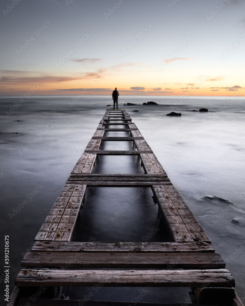 Obraz premium pontile invernale