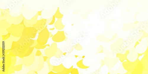 Light orange vector background with random forms.