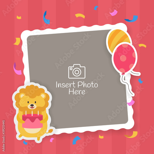 Picture frame for kids birthday celebration