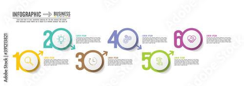 Presentation business abstract background infographic template