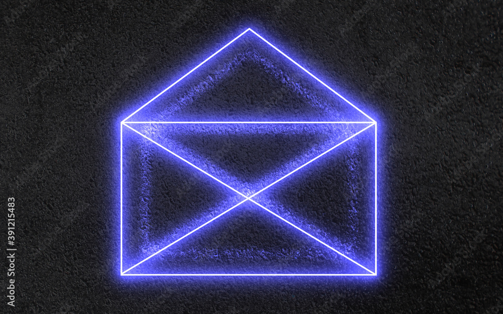 3D mail symbol sign icon . 3d illustration 3D mail symbol sign icon . 3d illustration