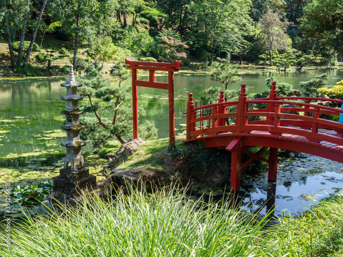 jardin japonais de Maulévrier en France Stock Photo | Adobe Stock