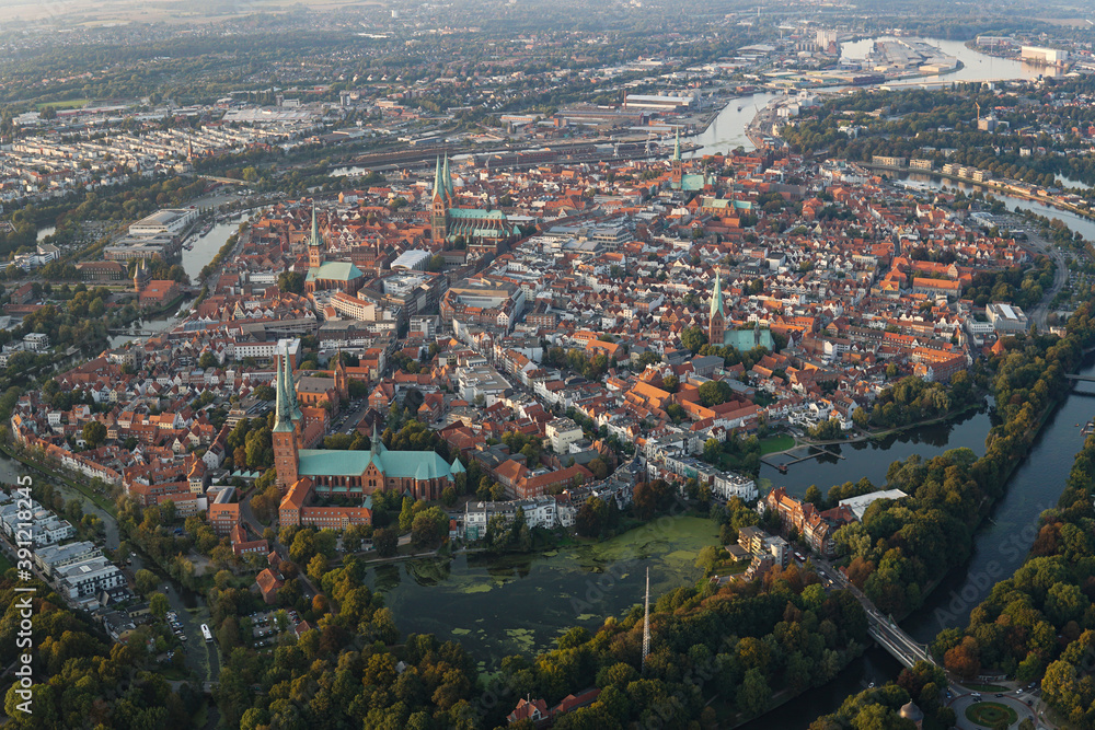 Hansestadt Lübeck Stadt von Oben