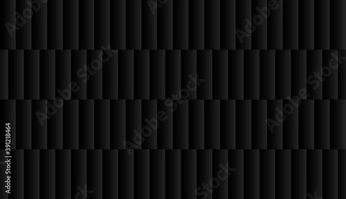 Seamless brushed aluminum of black colors texture. Abstract metal brick pattern. Roof tiles background virtual background, online conferences, online transmissions, banner design vector illustration
