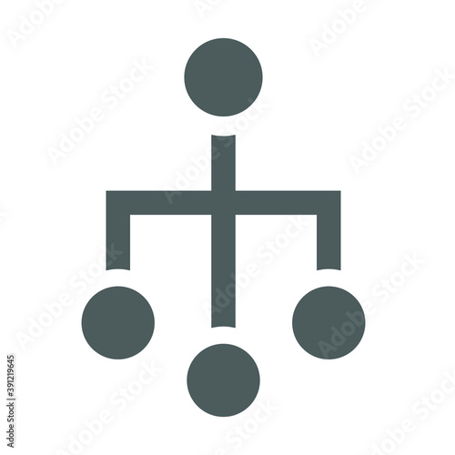 Site map icon. Gray version vector