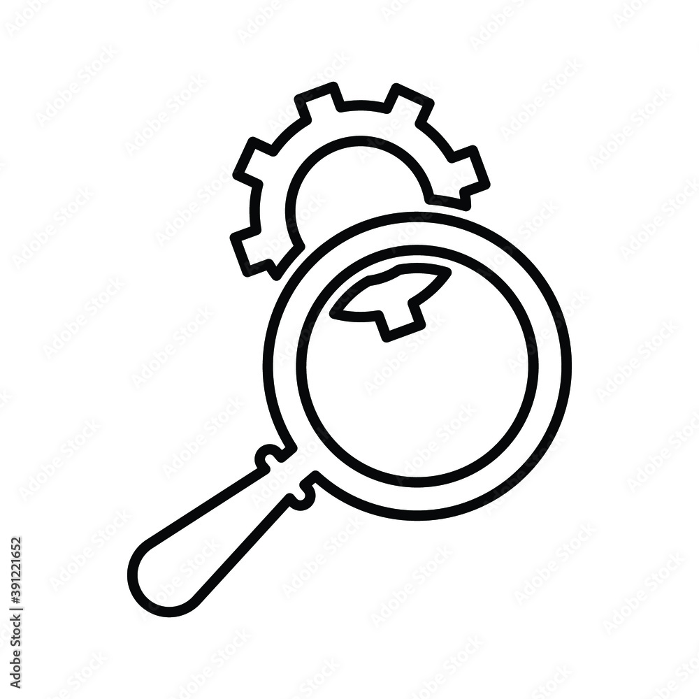 Gear seo, settings, tool line icon. outline vector Gear seo, settings, tool line icon. outline vector