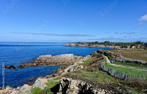 Littoral    la Pointe Saint-Mathieu  GR34  Plougonvelin  Finist  re  Bretagne  France 