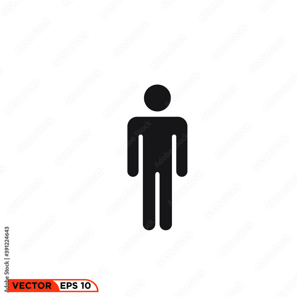 Icon vector graphic of stick figure, good for tampalte illustraion Icon vector graphic of stick figure, good for tampalte illustraion