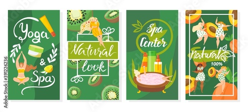 Organic natural beauty design banner at background, vector illustration. Nature cosmetic for healthy spa set, health care with flower graphic cosmetics. Floral herb product advertising.