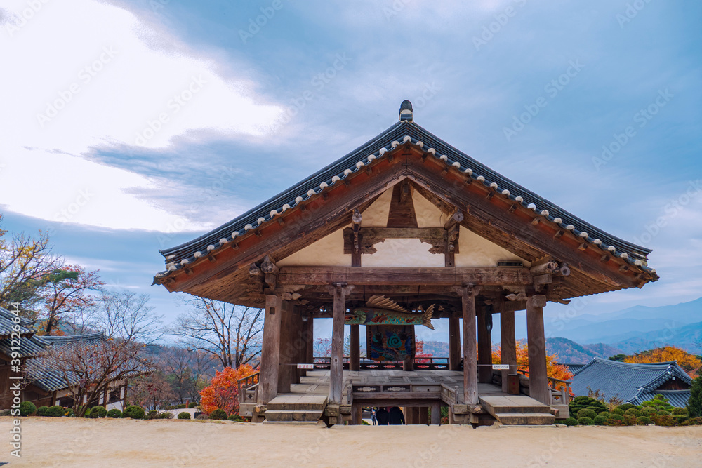 Belfry  of temple -Busuksa(temple name), Youngju Gyoungsangbukdo, Korea