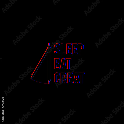 SLEEP EAT Moody streetwear design