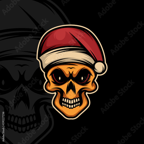 pirate skull with a skull © wawadzgn