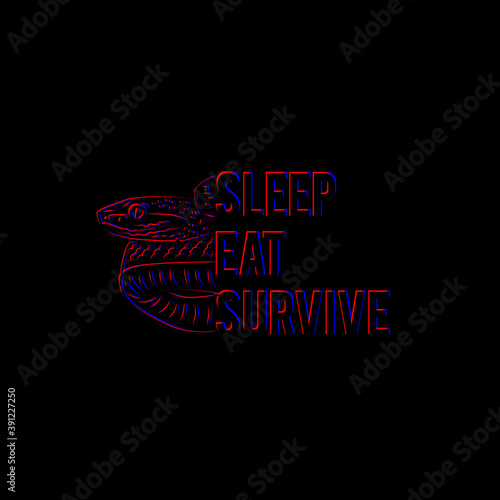 SLEEP EAT Moody streetwear design