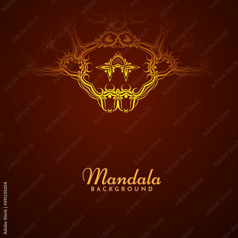 Stylish decorative mandala design retro background Stylish decorative mandala design retro background