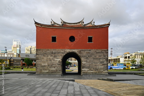 The historical site of North Gate also known as Beimen in Taipei, Taiwan. photo