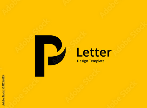 Letter P logo icon design template elements