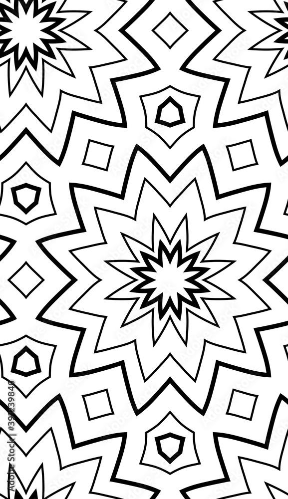Doodle background. Seamless pattern with floral doodle elements. Black and white decorative elements. Doodle background. Seamless pattern with floral doodle elements. Black and white decorative elements.