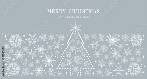 クリスマスのフラットな背景イラスト