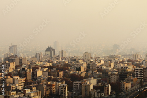panorama of the Tehran city