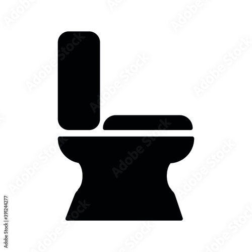 Toilet seat bidet sign. Vector illustration.