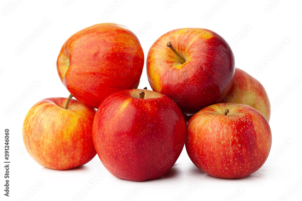 Bunch of red apples isolated on white background Bunch of red apples isolated on white background