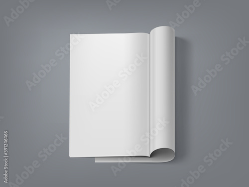 3D Magazine With Clear Page For Your Content