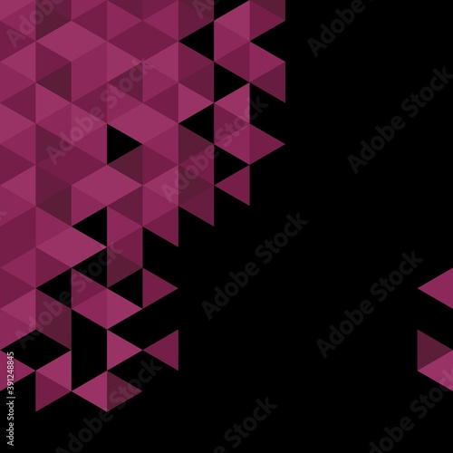 Black and violet triangle background or vector pattern