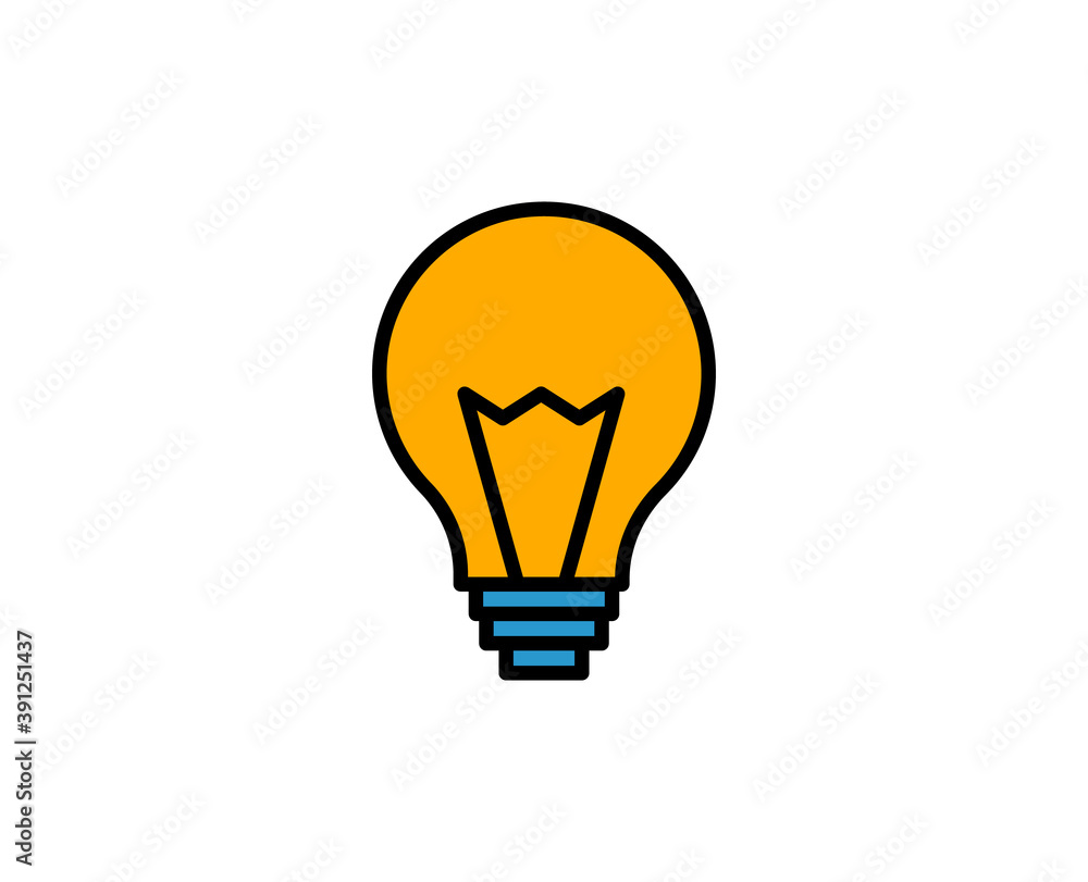 Light bulb line icon. High quality outline symbol for web design or mobile app. Thin line sign for design logo. Black outline pictogram on white background Light bulb line icon. High quality outline symbol for web design or mobile app. Thin line sign for design logo. Black outline pictogram on white background