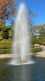 The rainbow in the fountain