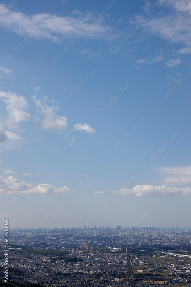 交野山山頂からの風景