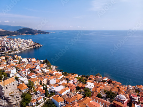 Castle and city of Kavala by the sea © frimufilms