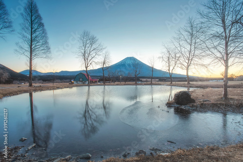 reflection Fuji Mt. 