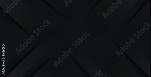 Black abstract paper background for business card, cover, banner, flyer. Vector illustration