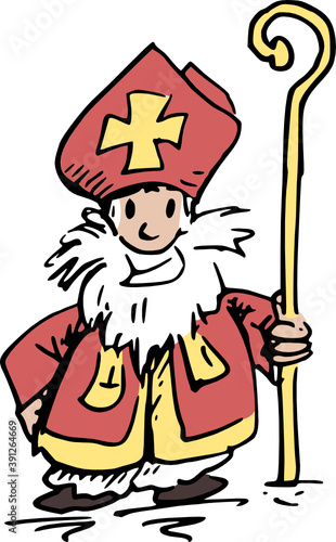 Wallpaper Mural HaPpY SiNteRKlaAs Design - vector illustration for december 5th party Torontodigital.ca