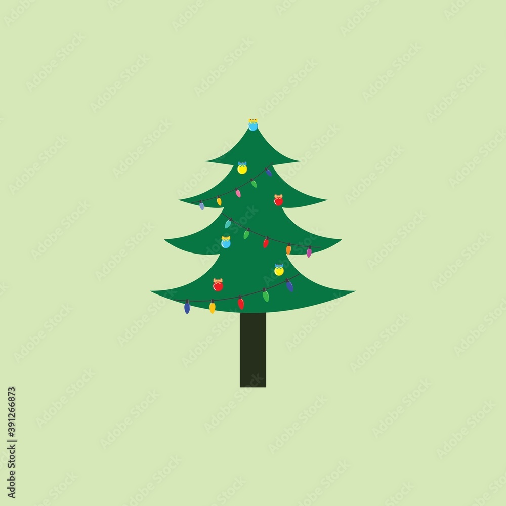 christmas tree icon decoration vector illustration christmas tree icon decoration vector illustration