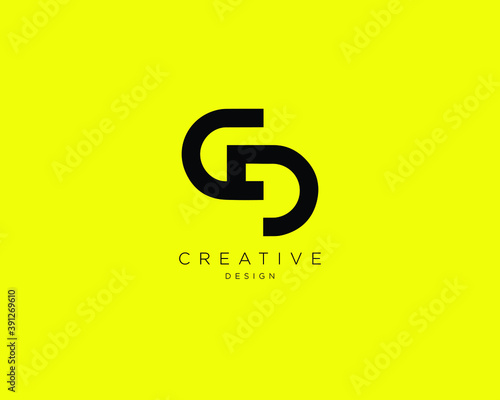Creative and Minimalist Letter CD Logo Design , CD Monogram