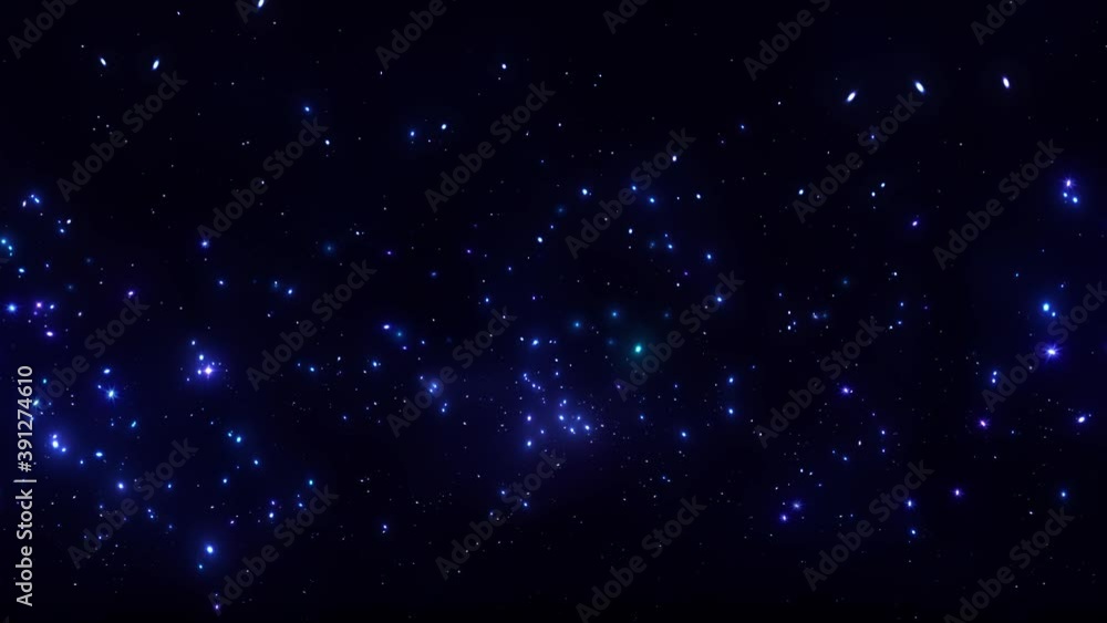Dreamy glowing blue particles Dreamy glowing blue particles