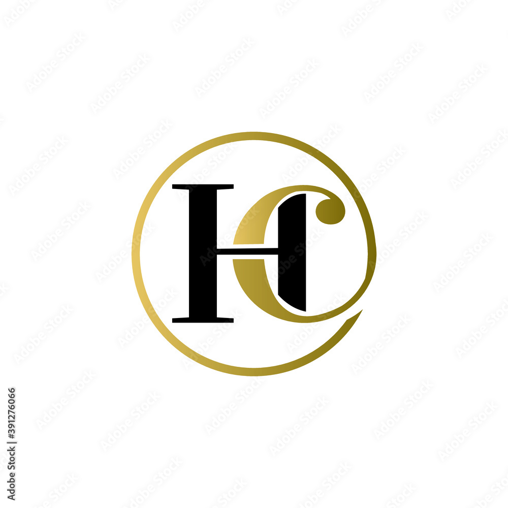 hc luxury logo design vector icon symbol circle hc luxury logo design vector icon symbol circle