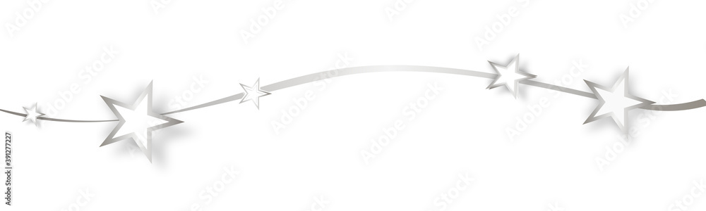 Sterne Stern Welle Wellen Band Banner Silber Grau Sterne Stern Welle Wellen Band Banner Silber Grau
